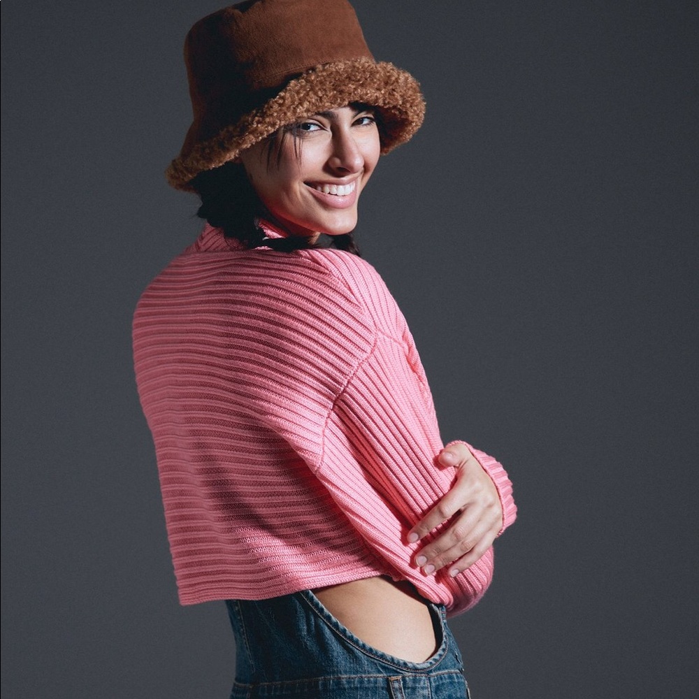 Sherpa-Trimmed Bucket Hat